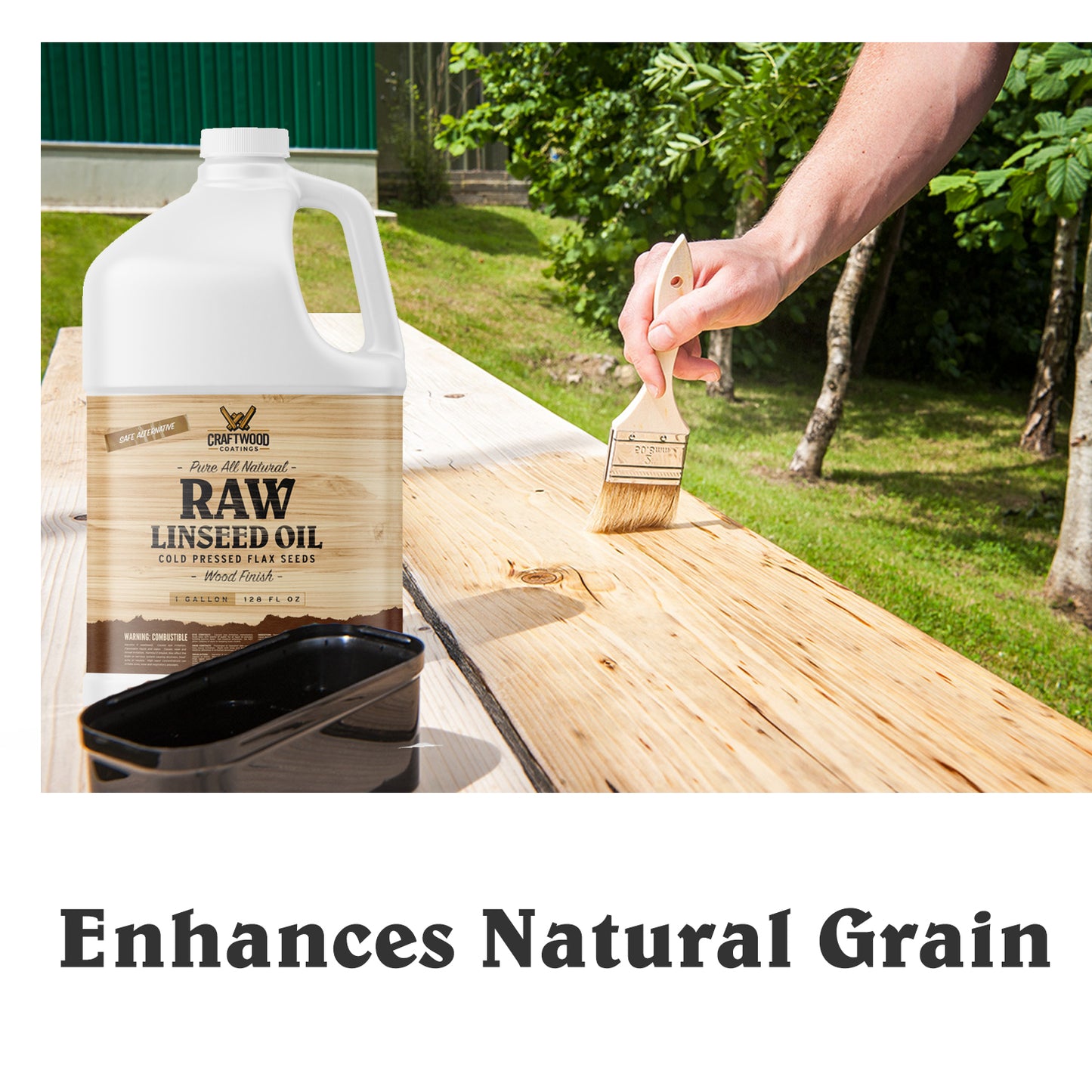 Raw Linseed Oil - 1 Gallon